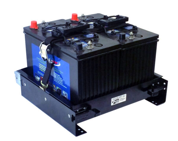 BT-1413100-BK</br>EZ Glide 2-Battery Tray</br>15.75" x 15.5"